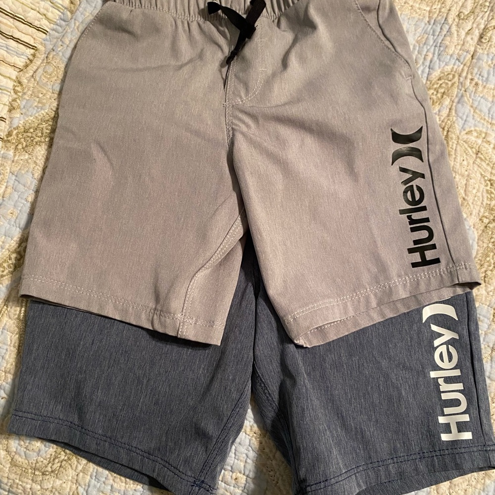 2 pair of Hurley shorts, size 5/6, like new